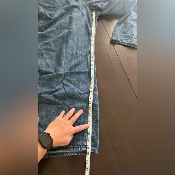 Universal Thread Women's Curved Leg Denim Jumpsuit Overalls. Size 17 - Picture 6 of 10